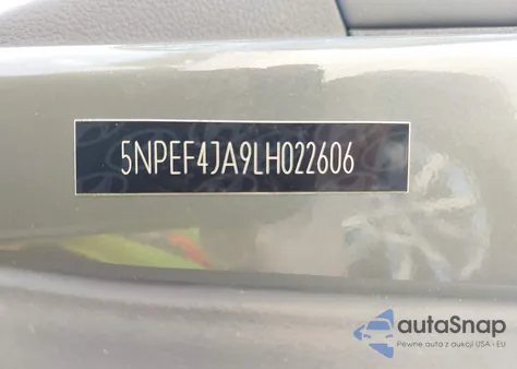 2020 Hyundai Sonata Sel from USA, damaged, VIN 5NPEF4JA9LH022606